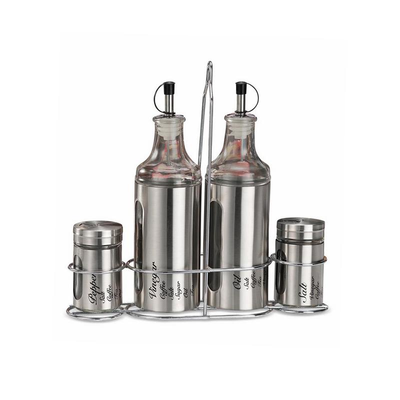 Aps 41636-50 Porta Olio/Aceto 500 ml in Acciaio Inox 